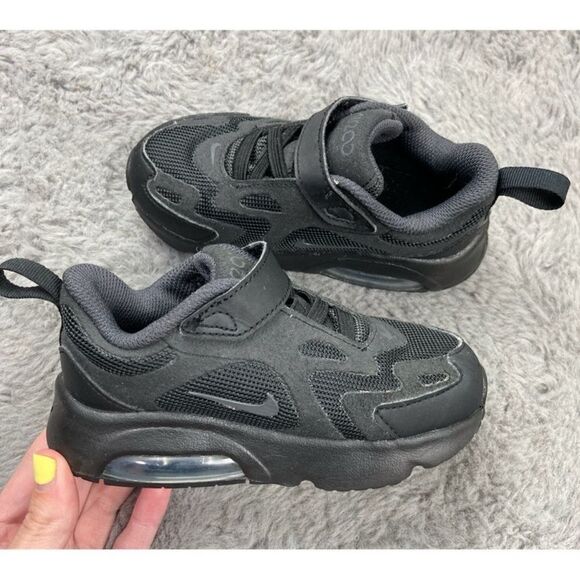 Nike air max 200 triple black toddler sneakers - Picture 3 of 6